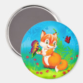 キツネ マグネット (正面/裏面)
