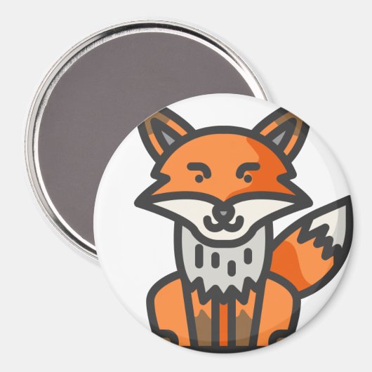 キツネ マグネット (正面/裏面)