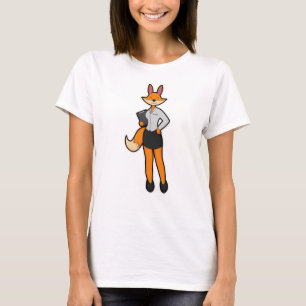 キツネ(メモ帳を使用) Tシャツ