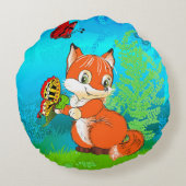 キツネ ラウンドクッション (裏面)