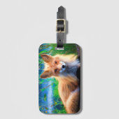 キツネ ラゲッジタグ (正面縦)