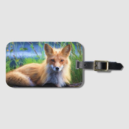 キツネ ラゲッジタグ (正面横)
