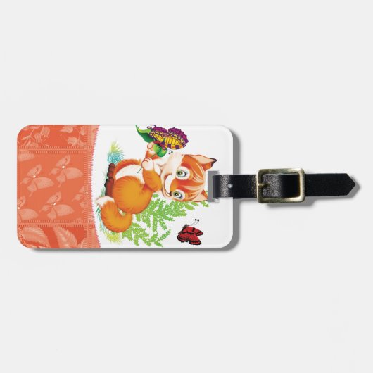 キツネ ラゲッジタグ (正面横)