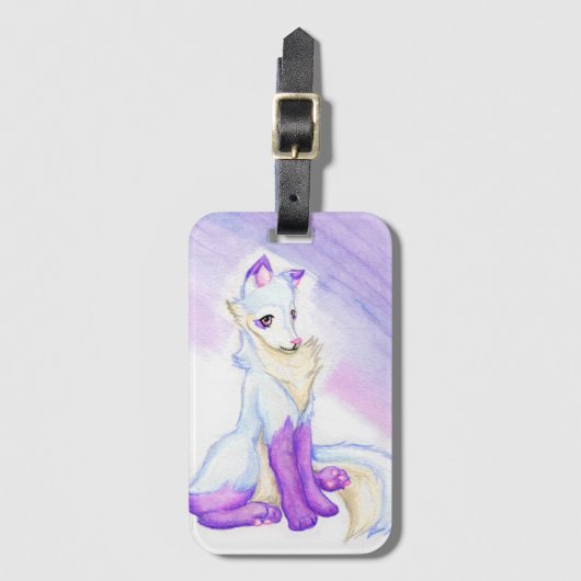 キツネ ラゲッジタグ (正面縦)