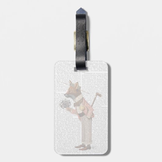 キツネ ラゲッジタグ (裏面縦)