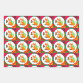 キツネ ラッピングペーパーシート (正面3)