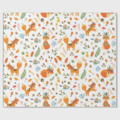 キツネ🦊  ラッピングペーパー (フラット)