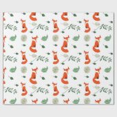 キツネ ラッピングペーパー (フラット)