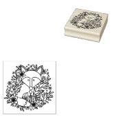 キツネ ラバースタンプ (押印)