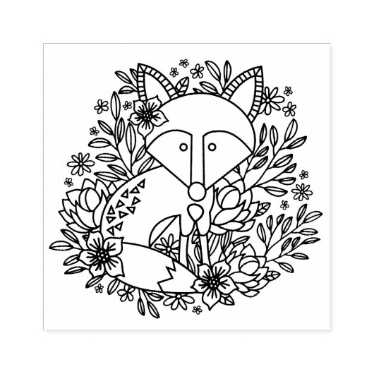 キツネ ラバースタンプ (インプリント)