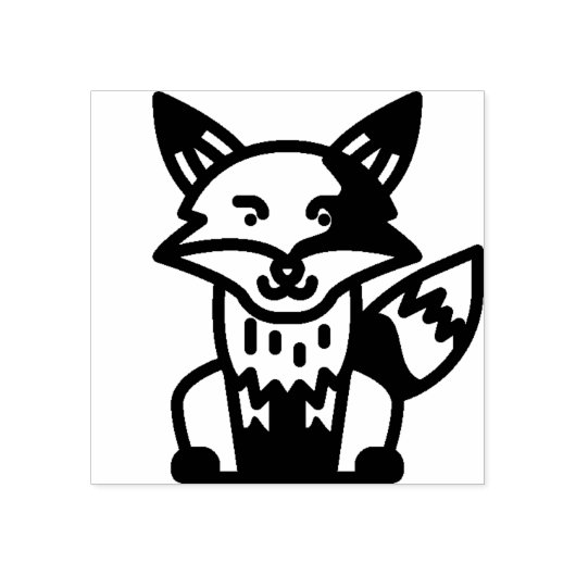 キツネ ラバースタンプ (インプリント)