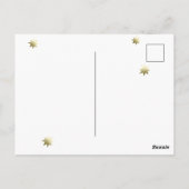 キツネ&ラビットウィンターイラストレーションクリスマス ポストカード (裏面)