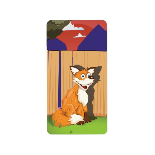 キツネ ラベル (正面)