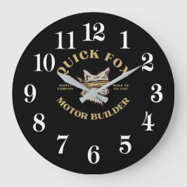 キツネ ラージ壁時計