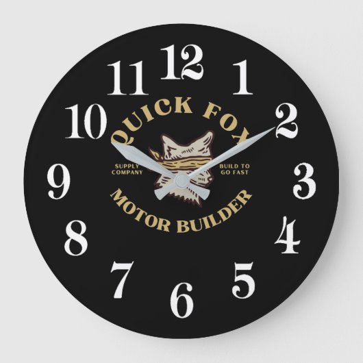 キツネ ラージ壁時計 (正面)