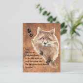 キツネ,動物トーテム,スピリットガイド,シンボル ポストカード (スタンド正面)