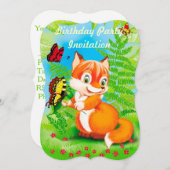 キツネ 招待状 (正面/裏面)