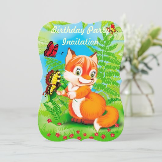 キツネ 招待状 (スタンド正面)