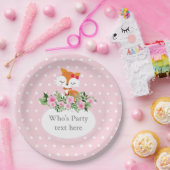 キツネ、森の国、かわいい ペーパープレート (パーティー)