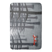 キツネ・森 バスマット (正面縦)