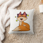 キツネ(眼鏡付) クッション (ブランケット)