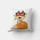 キツネ(眼鏡付) クッション (裏面)