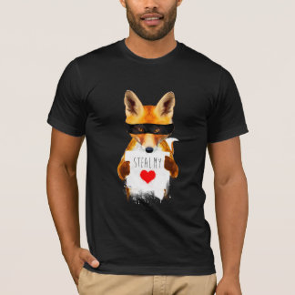 キツネ-私のハートを盗んで下さい! Tシャツ