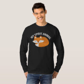 キツネ 精霊 動物 狐 野生動物 Tシャツ (正面フル)
