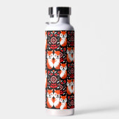 キツネ&自然ノルディックフォークアート ウォーターボトル (右面)