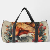 キツネ（花） ダッフルバッグ (正面)