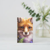 キツネ(花) 名刺 (スタンド正面)