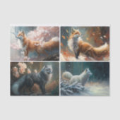 キツネ 薄葉紙 (正面)