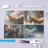 キツネ 薄葉紙 (クラフト)