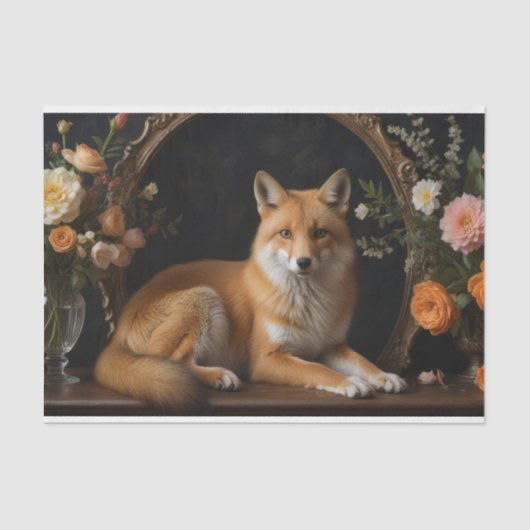 キツネ 薄葉紙 (正面)