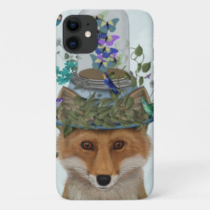 キツネ(蝶の瓶付き) iPhone 11 ケース