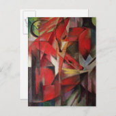 キツネ, 1913 ポストカード (正面/裏面)