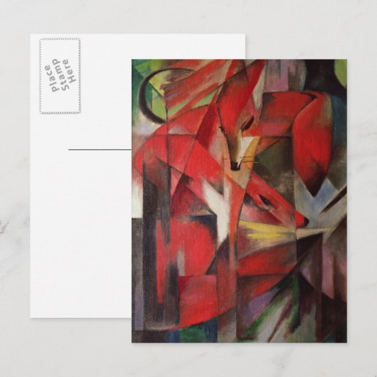 キツネ, 1913 ポストカード (正面/裏面)