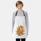 キツネ(9本のキツネテール) エプロン (着用した状態)