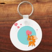 キツネ（Balloon Keychain付き） キーホルダー (正面)
