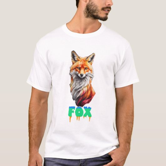 キツネ Tシャツ (正面)