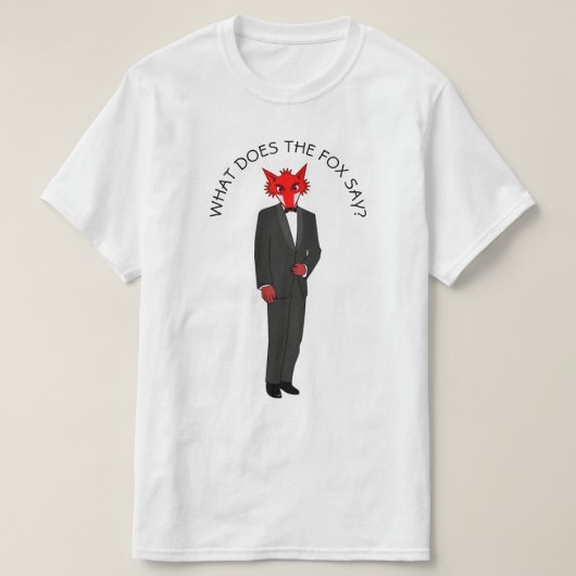 キツネ Tシャツ (デザイン正面)