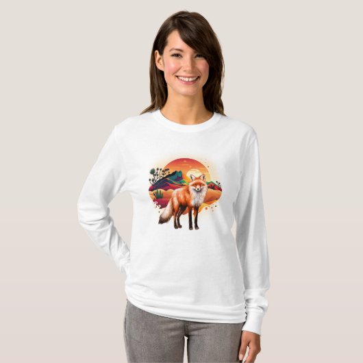 キツネ Tシャツ (正面フル)