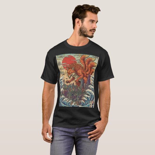 キツネ Tシャツ (正面フル)