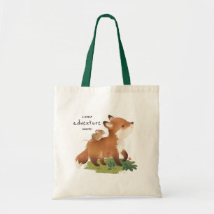 キツネ· Woodland Forest Animalイラストレーション トートバッグ