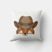 キツネas Cowboy with Hat クッション (裏面)