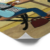 キツネatカフェ- 2つのキツネat aカフェ ポスター (角)