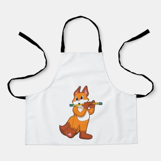 キツネat Music with Flute.PNG エプロン (正面)
