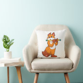 キツネat Music with Flute.PNG クッション (椅子)