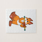 キツネat Music with Flute.PNG ジグソーパズル (横)