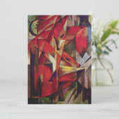 キツネby Franz Marc, ヴィンテージ・抽象芸術・キュービズム・アート (スタンド正面)